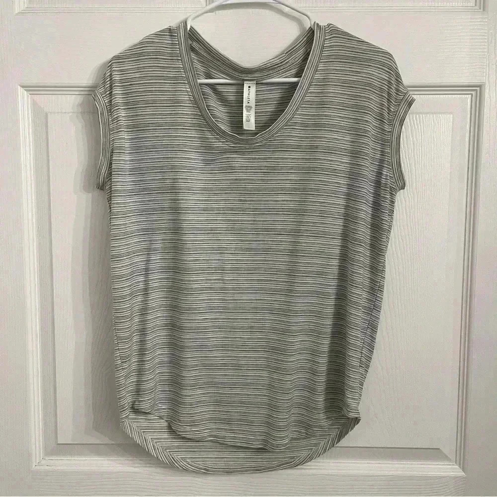 Athleta |  stratus Breezy striped tee Size XS